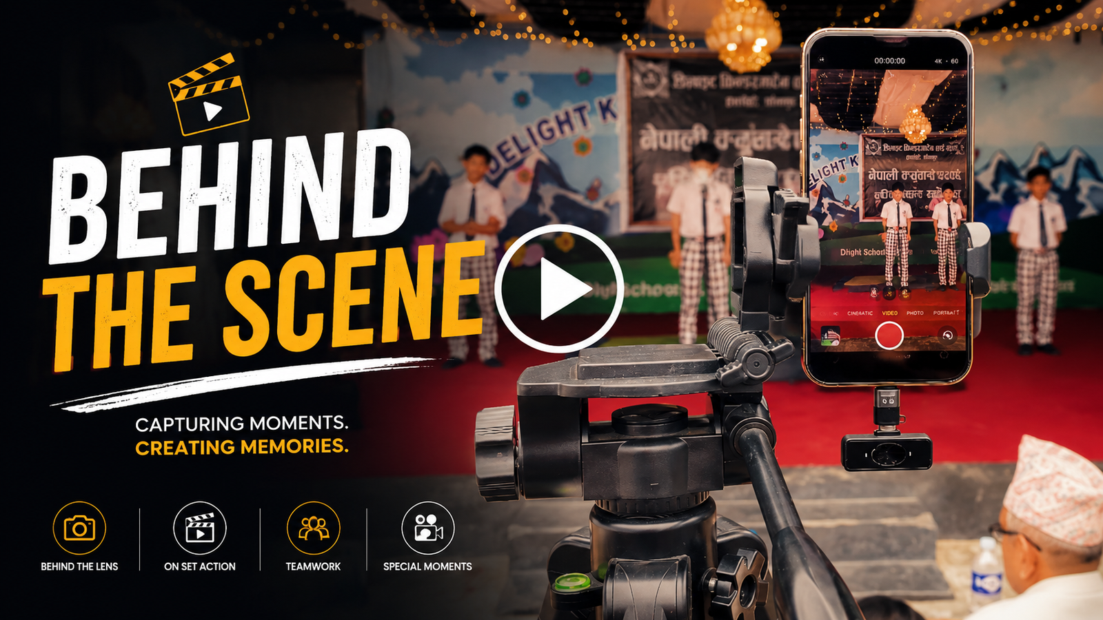 Behind the scene